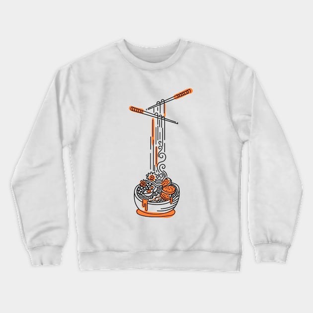 ramen Crewneck Sweatshirt by Volha_Petra